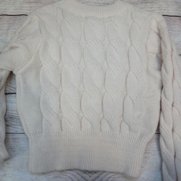 Altar'd State Cream Chunky Crop Sweater - Picture 6 of 6